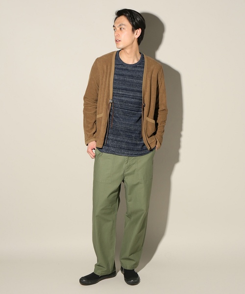 JOURNAL STANDARD relume(ジャーナルスタンダード レリューム)の「杢パイル 7S Tシャツ# (Tシャツ/カットソー・メンズ・グレー/ブラウン系その他/ネイビー・LARGE/MEDIUM)」の8枚目の写真
