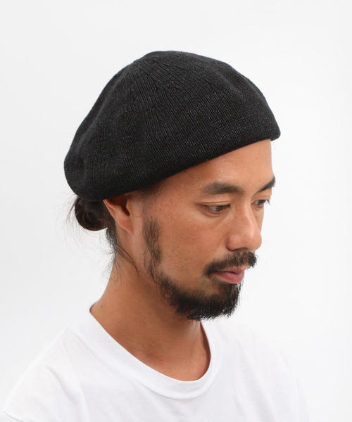 BEAUTY&YOUTH UNITED ARROWS（ビューティーアンドユースユナイテッドアローズ）の「BY コットンニット ベレー帽 о（ハンチング/ベレー帽・メンズ・ブラック/ライトブルー/ネイビー・FREE）」の2枚目の写真
