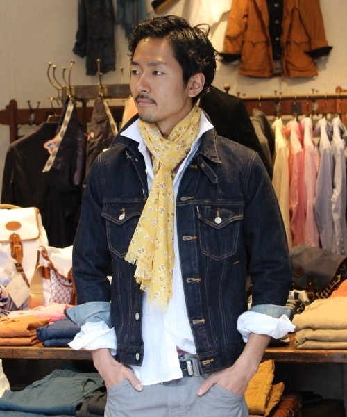 JOURNAL STANDARD(ジャーナルスタンダード)の「【2013 SPRING CATALOGUE 掲載アイテム】デニムトラッカージャケット(デニムジャケット・メンズ・ネイビー/ダークブルー・LARGE/MEDIUM)」の2枚目の写真