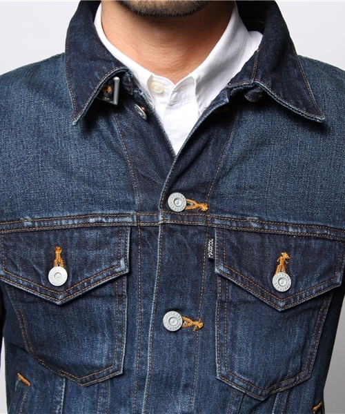 JOURNAL STANDARD(ジャーナルスタンダード)の「【2013 SPRING CATALOGUE 掲載アイテム】デニムトラッカージャケット(デニムジャケット・メンズ・ネイビー/ダークブルー・LARGE/MEDIUM)」の7枚目の写真