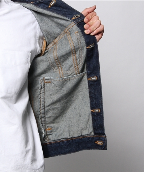 JOURNAL STANDARD(ジャーナルスタンダード)の「【2013 SPRING CATALOGUE 掲載アイテム】デニムトラッカージャケット(デニムジャケット・メンズ・ネイビー/ダークブルー・LARGE/MEDIUM)」の9枚目の写真