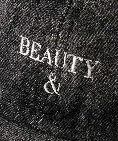 BEAUTY&YOUTH UNITED ARROWS(ビューティーアンドユースユナイテッドアローズ)の「BY B&Y ロゴ デニム キャップ(キャップ・メンズ・ライトブルー/ダークグレー・FREE)」の4枚目の写真