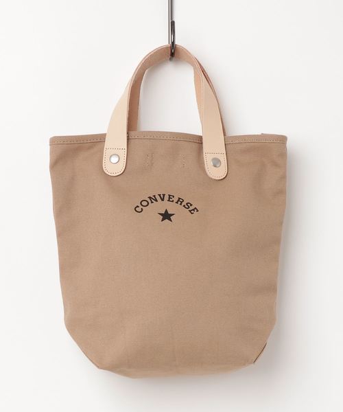CONVERSE(コンバース)の「【CONVERSE】CV_CANVAS LEATHER TOTE BAG(トートバッグ・レディース・ブラック/ベージュ/オフホワイト/ネイビー/グレー・FREE)」の5枚目の写真