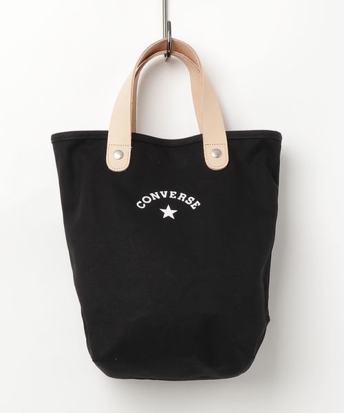 CONVERSE(コンバース)の「【CONVERSE】CV_CANVAS LEATHER TOTE BAG(トートバッグ・レディース・ブラック/ベージュ/オフホワイト/ネイビー/グレー・FREE)」の3枚目の写真