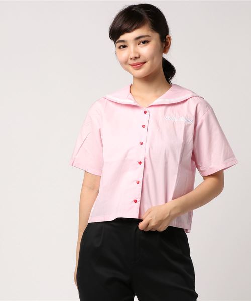 トッピングハートブラウス ハートシアーSH|ems excite | RETRO GIRL ONLINE STORE レトロ