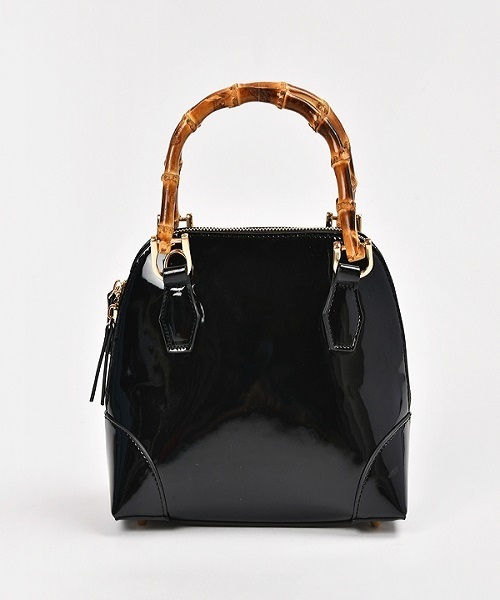 LE VERNIS（ル・ベルニ）の「エナメルブガッティ（ハンドバッグ・レディース・ホワイト/ブラック/チョコ・FREE）」の3枚目の写真