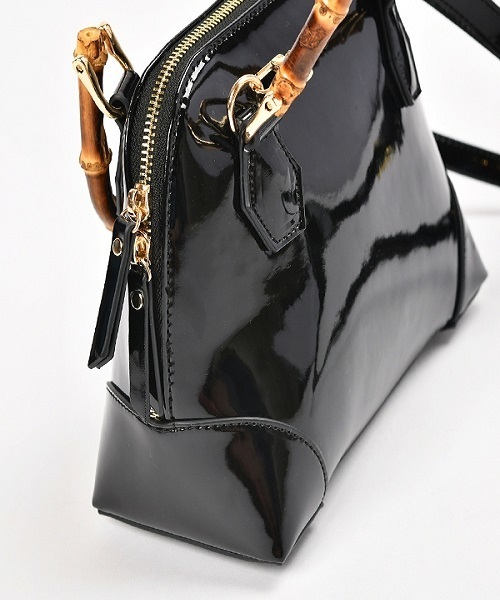 LE VERNIS（ル・ベルニ）の「エナメルブガッティ（ハンドバッグ・レディース・ホワイト/ブラック/チョコ・FREE）」の7枚目の写真