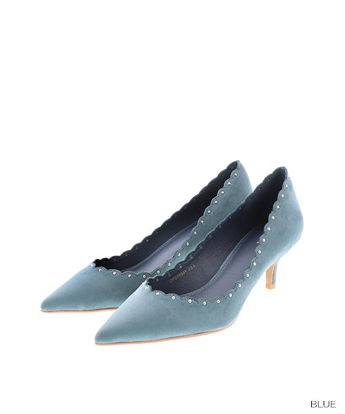 RANDA(ランダ)の「スカラップカシメパンプス(パンプス・レディース・ブラック/ブルー/ベージュ系その他・22/22.5/23/23.5/24/24.5/25/25.5)」の10枚目の写真