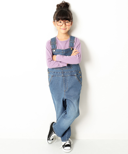 devirock（デビロック）の「ポケット付厚手もっちり長袖Tシャツ（Tシャツ/カットソー・キッズ・ブラック/ネイビー/オフホワイト/カーキ/ラベンダー/ヘザーチャコール/スモークピンク・100cm/120cm/130cm/140cm/150cm/160cm/110cm）」の8枚目の写真