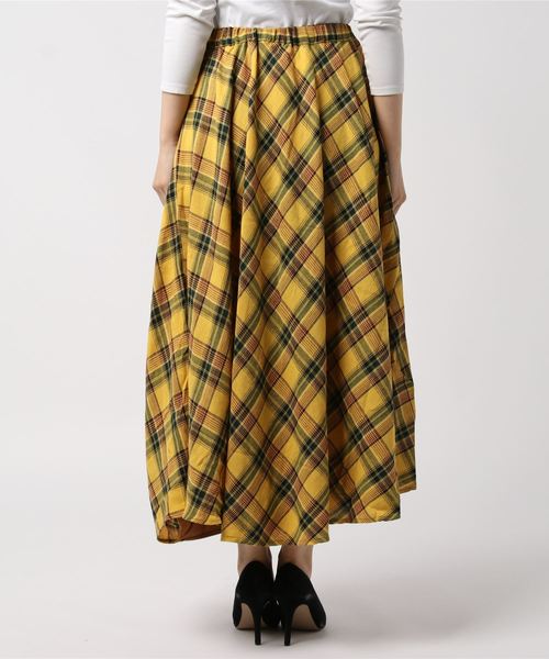 チャイハネ（チャイハネ）の「【チャイハネ】チェック柄変形マキシ丈スカート（スカート・レディース・ブルー/レッド/イエロー・FREE）」の17枚目の写真