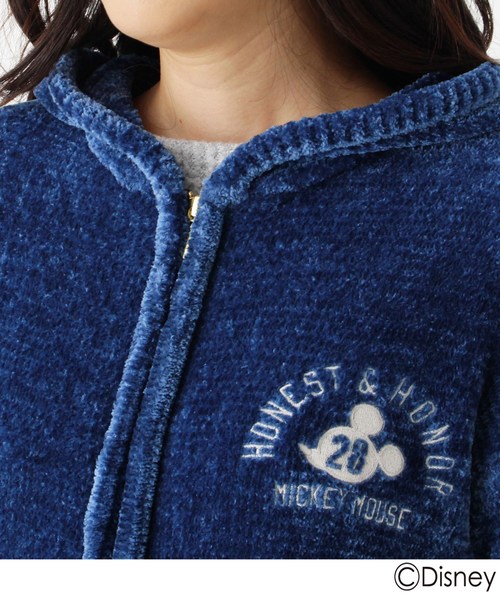 Disney(ディズニー)の「モコモコフード付きカーデ(ミッキーマウス)(カーディガン/ボレロ・レディース・ライトブルー/ライトベージュ・02/03)」の7枚目の写真