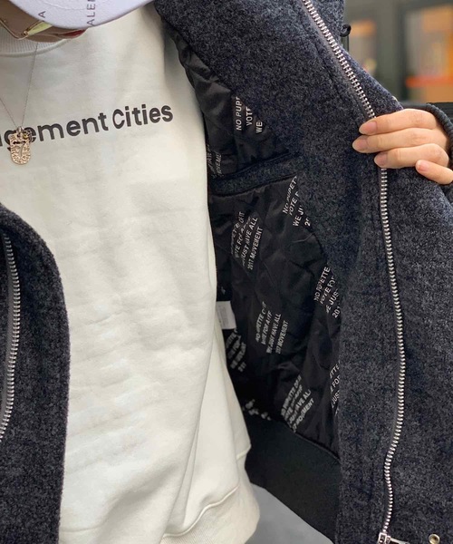 rovtski（ロフトスキー）の「WINTER BLACK　N-2B with FUR　F（ミリタリージャケット・レディース・ブラック/グレー・MEDIUM/LARGE）」の17枚目の写真