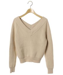 Sov.(DOUBLE  STANDARD  CLOTHING)�i�\�u�j�̌Ò��uV�l�b�N�j�b�g�i�j�b�g/�Z�[�^�[�j�v