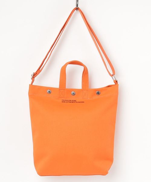 Calvin Klein Jeans Accessory（カルバン・クラインジーンズアクセサリー）の「ランチ バッグ（トートバッグ・レディース・オレンジ/ブラック/ホワイト・FREE）」の9枚目の写真