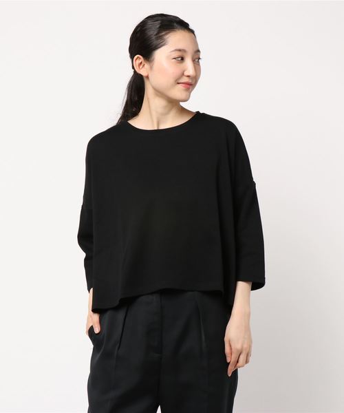 AMERICAN HOLIC(アメリカンホリック)の「スムース7分袖BIGTシャツ*(Tシャツ/カットソー・レディース・ブラック/オフホワイト/グリーン/その他7・FREE)」の3枚目の写真