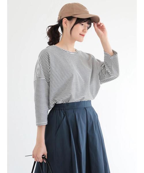 AMERICAN HOLIC(アメリカンホリック)の「スムース7分袖BIGTシャツ*(Tシャツ/カットソー・レディース・ブラック/オフホワイト/グリーン/その他7・FREE)」の21枚目の写真