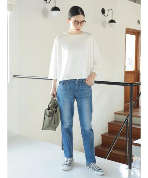 AMERICAN HOLIC(アメリカンホリック)の「スムース7分袖BIGTシャツ*(Tシャツ/カットソー・レディース・ブラック/オフホワイト/グリーン/その他7・FREE)」の14枚目の写真