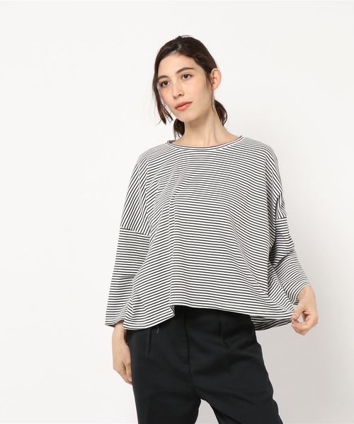 AMERICAN HOLIC(アメリカンホリック)の「スムース7分袖BIGTシャツ*(Tシャツ/カットソー・レディース・ブラック/オフホワイト/グリーン/その他7・FREE)」の7枚目の写真