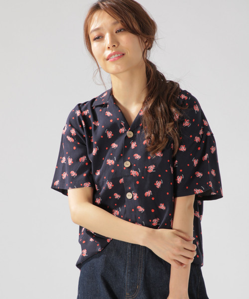 BAYFLOW(ベイフロー)の「アソートガラカイキンシャツ(シャツ/ブラウス・レディース・パープル/ネイビー/ピンク/イエロー・SMALL/MEDIUM)」の5枚目の写真