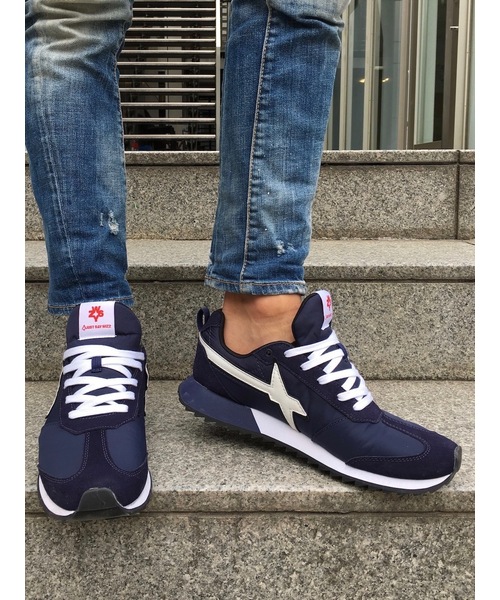 W6YZ（ウィズ）の「FLY-M BLUE/WHITE（スニーカー）」 - WEAR