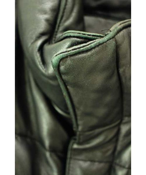 ブランド古着】レザーダウンジャケット（ダウンジャケット/コート