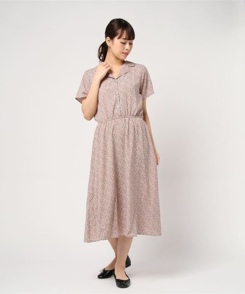 セール 小花柄 開襟 シャツワンピース シャツワンピース Juglans ユグランス のファッション通販 Zozotown