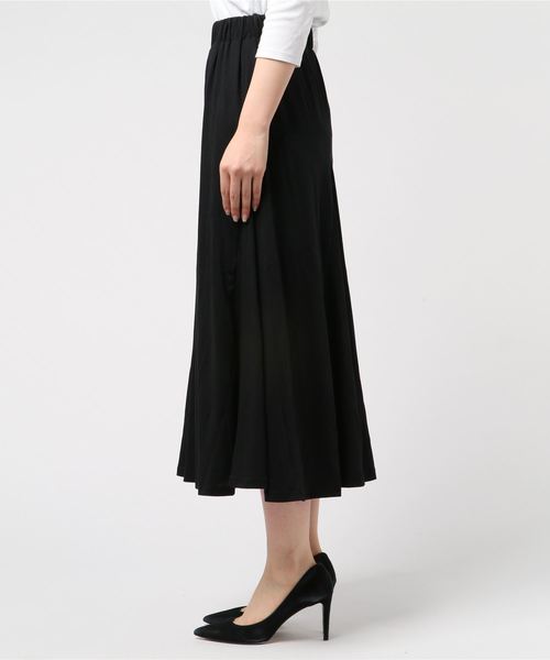 LUGG NAGG(ラグナグ)の「【Jewelobe/ ジュエローブ】カットフレアロングスカート(スカート・レディース・ブラック/ベージュ/ブラウン/カーキ・FREE)」の5枚目の写真