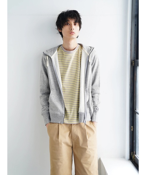 CRAFT STANDARD BOUTIQUE（クラフトスタンダードブティック）の「ベーシックZIP裏毛パーカー ☆○（パーカー・メンズ・ホワイト系その他/グレー系その他2/ネイビー/グレー系その他・M/LL/L）」の3枚目の写真