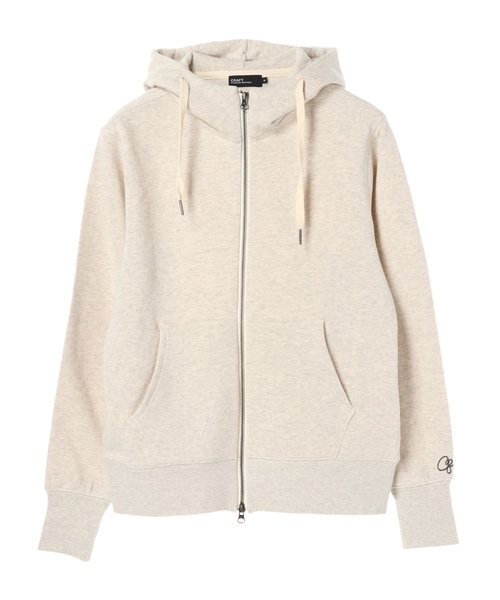 CRAFT STANDARD BOUTIQUE（クラフトスタンダードブティック）の「ベーシックZIP裏毛パーカー ☆○（パーカー・メンズ・ホワイト系その他/グレー系その他2/ネイビー/グレー系その他・M/LL/L）」の9枚目の写真