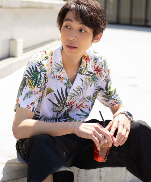 BROWNY VINTAGE アロハシャツ ふさわしく Lサイズ
