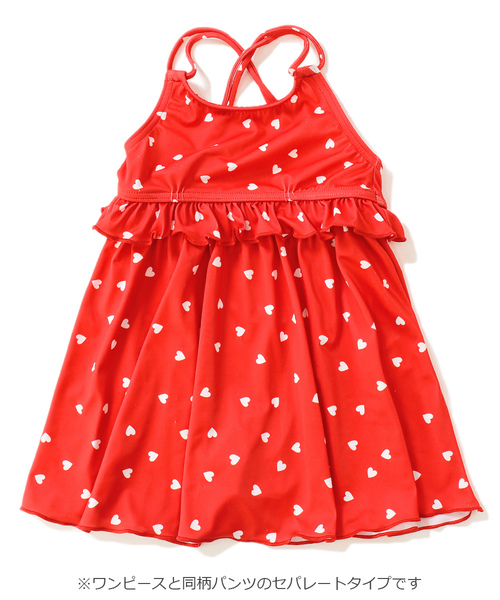 devirock（デビロック）の「ワンピース風セパレート水着（水着・キッズ・レッド/ブルー系その他/ドット/チェック・110cm/100cm/120cm/130cm/140cm/150cm）」の15枚目の写真