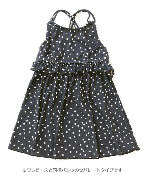 devirock（デビロック）の「ワンピース風セパレート水着（水着・キッズ・レッド/ブルー系その他/ドット/チェック・110cm/100cm/120cm/130cm/140cm/150cm）」の16枚目の写真