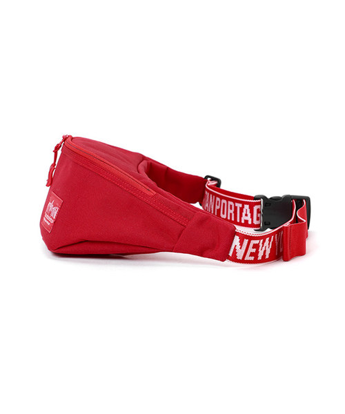 Manhattan Portage（マンハッタンポーテージ）の「IDENTⅡ Brooklyn Bridge Waist Bag（ボディバッグ/ウエストポーチ・メンズ・ブラック/レッド・X-SMALL）」の9枚目の写真