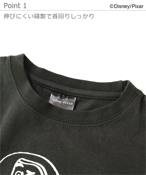 devirock（デビロック）の「トイストーリー バズ手書き風プリントTシャツ（Tシャツ/カットソー・キッズ・ブルー系その他/キャメル/スミクロ・110cm/100cm/120cm/130cm/140cm/150cm/160cm）」の7枚目の写真