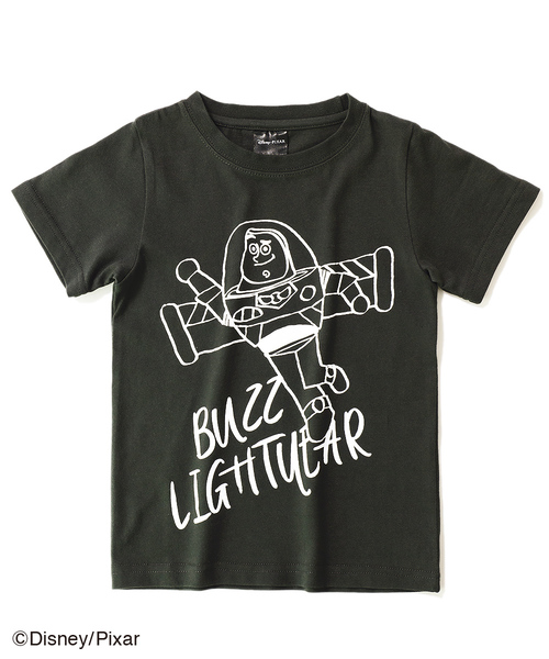 devirock（デビロック）の「トイストーリー バズ手書き風プリントTシャツ（Tシャツ/カットソー・キッズ・ブルー系その他/キャメル/スミクロ・110cm/100cm/120cm/130cm/140cm/150cm/160cm）」の10枚目の写真