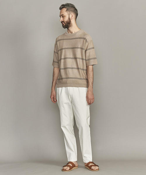 BEAUTY&YOUTH UNITED ARROWS（ビューティーアンドユースユナイテッドアローズ）の「BY デニム ワイド テーパード イージーパンツ（その他パンツ・メンズ・ホワイト/ネイビー・L/M/S/XL）」の8枚目の写真