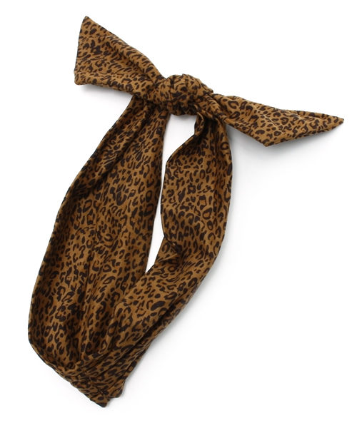 Ray BEAMS（レイビームス）の「◎Ctrl freak / レオパード柄 ヘアバンド（ヘアバンド・レディース・ブラウン/ネイビー・ONE SIZE）」の7枚目の写真