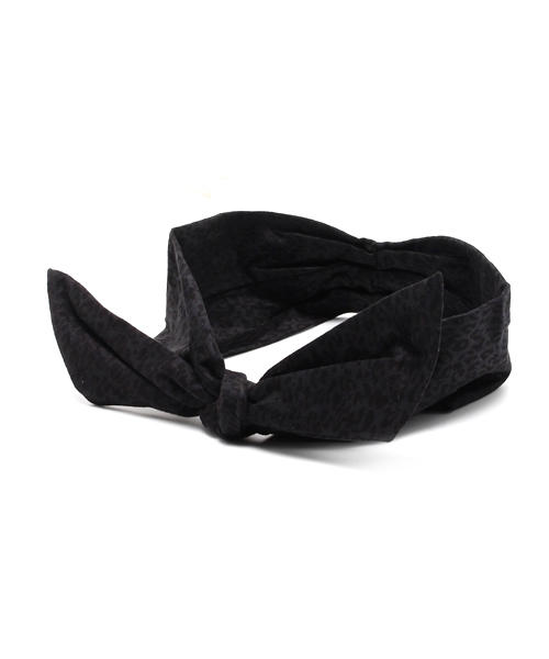 Ray BEAMS（レイビームス）の「◎Ctrl freak / レオパード柄 ヘアバンド（ヘアバンド・レディース・ブラウン/ネイビー・ONE SIZE）」の5枚目の写真