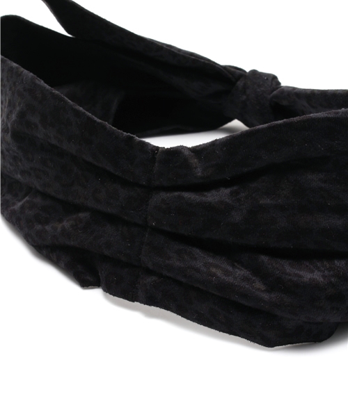 Ray BEAMS（レイビームス）の「◎Ctrl freak / レオパード柄 ヘアバンド（ヘアバンド・レディース・ブラウン/ネイビー・ONE SIZE）」の4枚目の写真