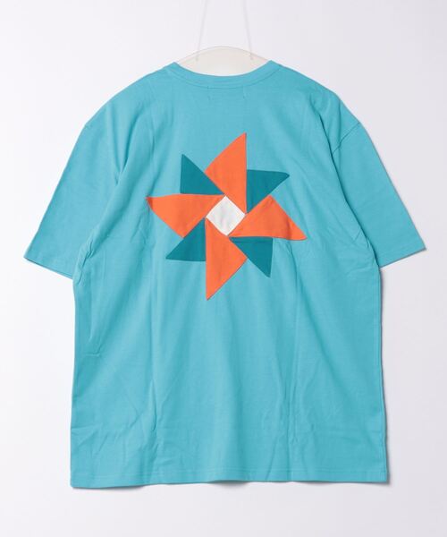 ALDIES(アールディーズ)の「Pinwheel Big T / ピンホイールビッグT(Tシャツ/カットソー・メンズ・ホワイト/ブラック/イエロー/ブルー・MEDIUM/SMALL)」の9枚目の写真