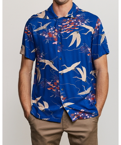 RVCA（ルーカ）の「RVCA メンズ BLUE CRANE SS ショートスリーブ