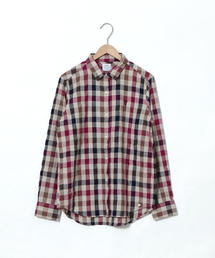 coen | ウィンターリネンチェックシャツ(シャツ/ブラウス)