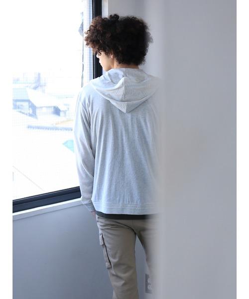 CRAFT STANDARD BOUTIQUE(クラフトスタンダードブティック)の「スラブ天竺カットパーカー●(パーカー・メンズ・ネイビー/ホワイト系その他/グレー系その他/グレー系その他2・LL/M/L)」の1枚目の写真