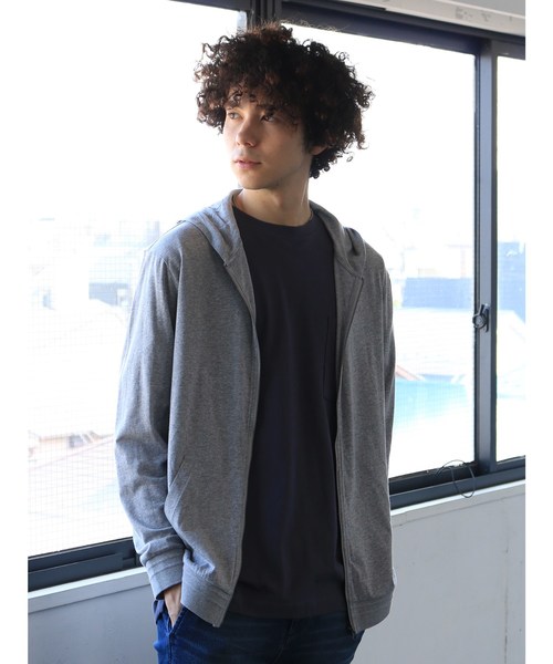 CRAFT STANDARD BOUTIQUE(クラフトスタンダードブティック)の「スラブ天竺カットパーカー●(パーカー・メンズ・ネイビー/ホワイト系その他/グレー系その他/グレー系その他2・LL/M/L)」の2枚目の写真