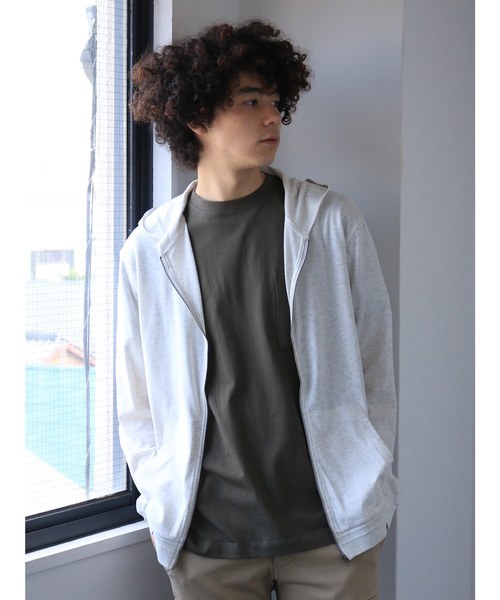 CRAFT STANDARD BOUTIQUE(クラフトスタンダードブティック)の「スラブ天竺カットパーカー●(パーカー・メンズ・ネイビー/ホワイト系その他/グレー系その他/グレー系その他2・LL/M/L)」の8枚目の写真