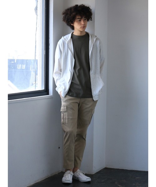 CRAFT STANDARD BOUTIQUE(クラフトスタンダードブティック)の「スラブ天竺カットパーカー●(パーカー・メンズ・ネイビー/ホワイト系その他/グレー系その他/グレー系その他2・LL/M/L)」の6枚目の写真