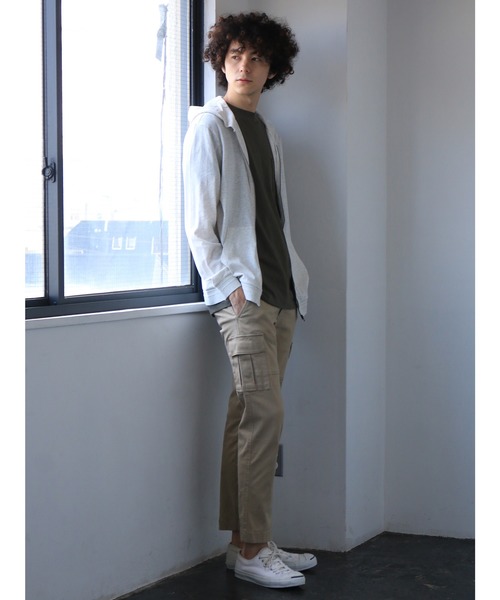 CRAFT STANDARD BOUTIQUE(クラフトスタンダードブティック)の「スラブ天竺カットパーカー●(パーカー・メンズ・ネイビー/ホワイト系その他/グレー系その他/グレー系その他2・LL/M/L)」の5枚目の写真