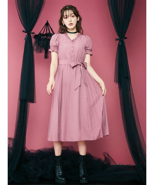 Eatme イートミー のファッション Sideプリーツマキシワンピース ワンピース セール