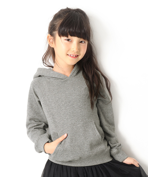 devirock(デビロック)の「スウェット長袖プルパーカー(パーカー・キッズ・ブラック/ダークグリーン/ベージュ/パープル/ネイビー/モカ/杢グレー/グリーン系その他/レッド系その他/スモークピンク/キャメル・80cm/90cm/110cm/100cm/120cm/130cm/140cm/150cm/160cm)」の1枚目の写真