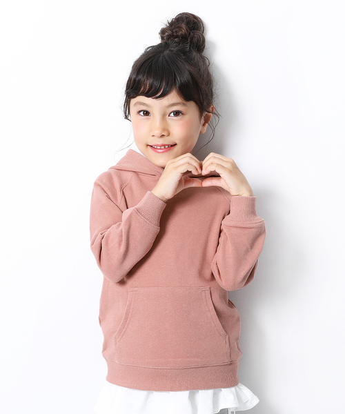 devirock(デビロック)の「スウェット長袖プルパーカー(パーカー・キッズ・ブラック/ダークグリーン/ベージュ/パープル/ネイビー/モカ/杢グレー/グリーン系その他/レッド系その他/スモークピンク/キャメル・80cm/90cm/110cm/100cm/120cm/130cm/140cm/150cm/160cm)」の10枚目の写真